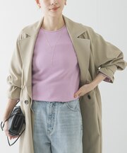 ストレッチリブカットソー