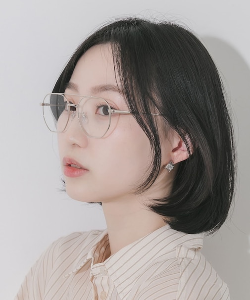 ダブルブリッジダテメガネ