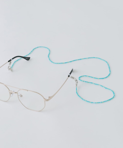 クリアビーズメガネチェーン