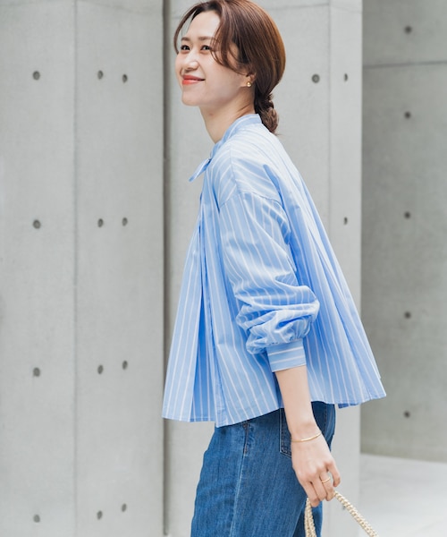 新品 アーバンリサーチ ブラウス URBAN RESEARCH DOORS（アーバンリサーチドアーズ）の「ストライプ