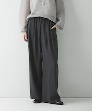 『3サイズ展開』『イージーケア』タックギャザーストレートパンツ