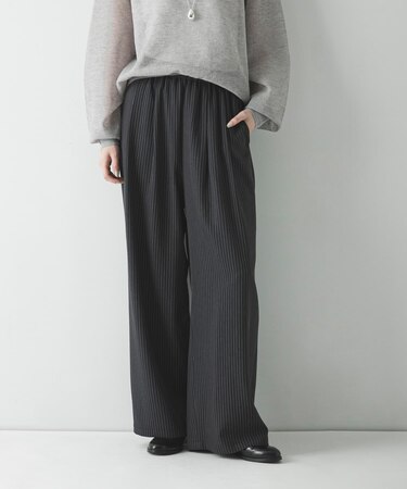 『3サイズ展開』『イージーケア』タックギャザーストレートパンツ