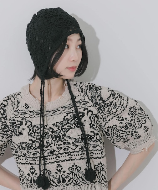 フラワーデザインボンネット