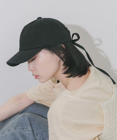 バックリボンキャップ