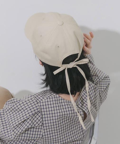 バックリボンキャップ