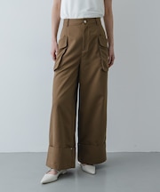 ロールアップポケットワイドパンツ