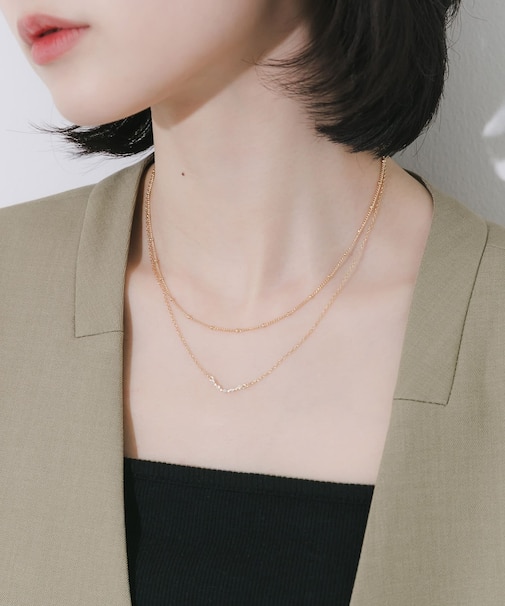 ビジュートップ2セットネックレス