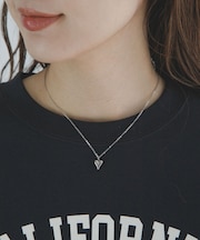 ステンレスハートトップネックレス