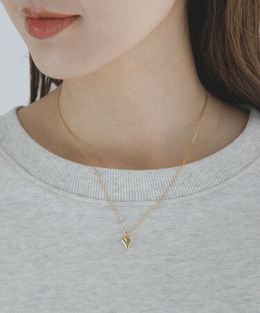 ステンレスハートトップネックレス