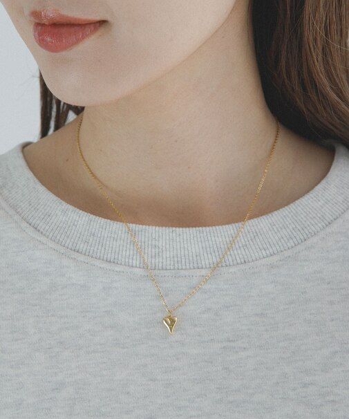 ステンレスハートトップネックレス