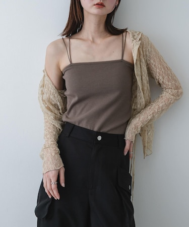 ダブルストラップカップツキキャミソール