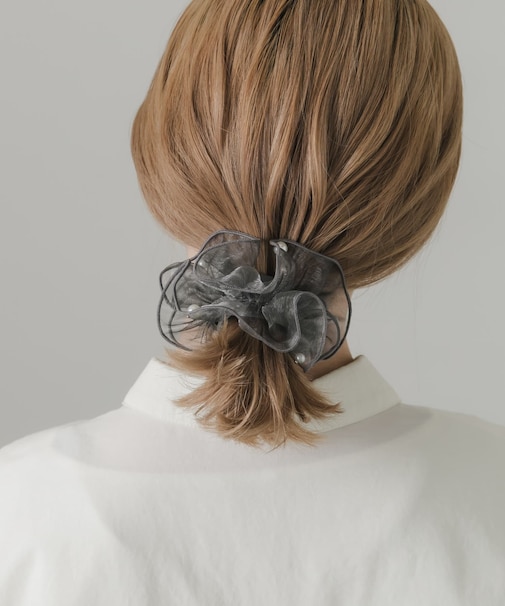 シアーフリルパールヘアカフ