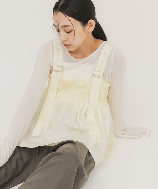 フリルギャザービスチェ