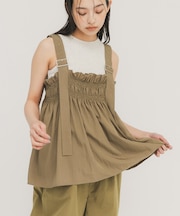 フリルギャザービスチェ