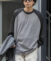 FORK&SPOON　ベースボールロングスリーブTシャツ