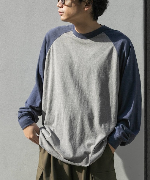 FORK&SPOON　ベースボールロングスリーブTシャツ