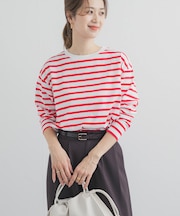 ボーダーワイドプルオーバー