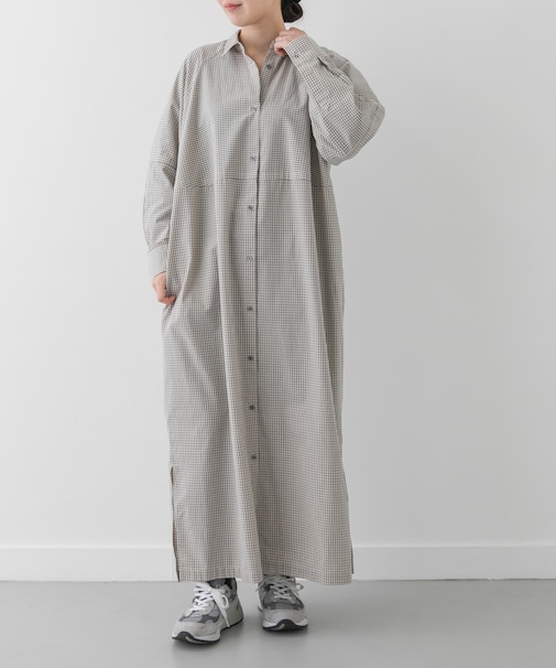 FORK&SPOON　バレルシャツワンピース