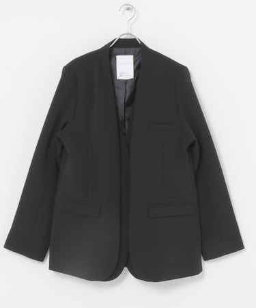 ELENDEEK　LAYERED COLLARLESS JACKET