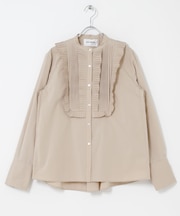 MARILYN MOON　TUCK PLEATS JABOT BLOUSE