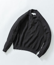 『WEB限定』変形カノコスキッパーニットポロ