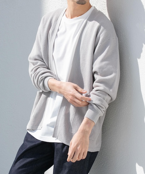 『WEB限定』変形カノコトッパーニットカーディガン