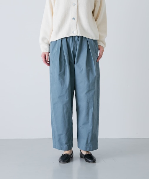 コットンテーパードイージーパンツ