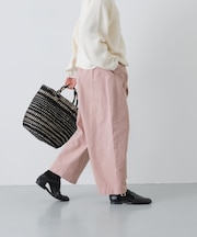 コットンテーパードイージーパンツ