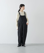 リネンバッククロスサロペット