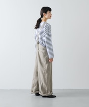 リネンバッククロスサロペット