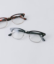 ハーフリムスクエアダテメガネ