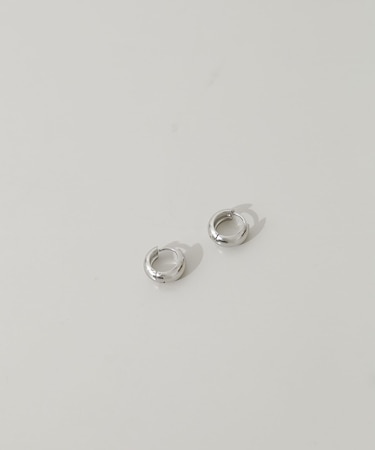 ステンレスプックリミニフープピアス