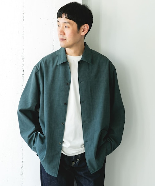 『イージーケア／速乾／UVカット』クイックドライロングスリーブシャツカバーオール