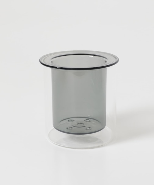 AXCIS　PINO ガラスプランター グレー