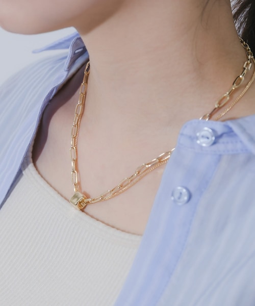 スクエアトップレイヤードネックレス｜アーバンリサーチの通販｜&mall