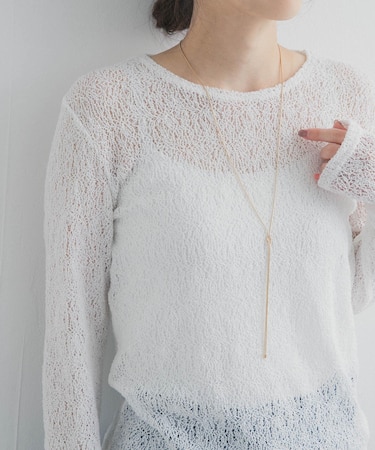 スネークチェーンノットネックレス