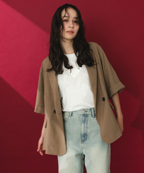 一部WEB限定カラー』『UR TECH DRYLUXE』リネンライクジャケット
