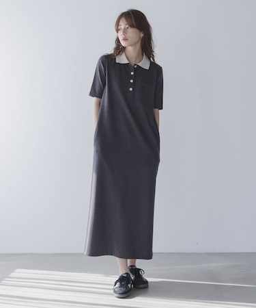 カットポロワンピース