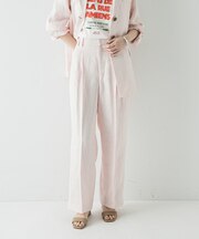 オックスリネンストレートパンツ