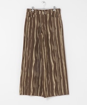 マーブルプリントワイドデニム