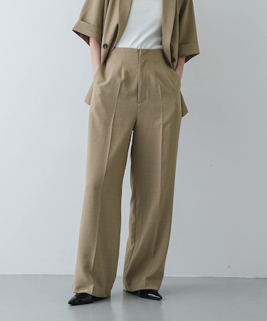 『一部WEB限定』『UR TECH DRYLUXE』リネンライクワイドパンツ