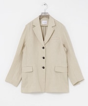 オックスリネンテーラードジャケット