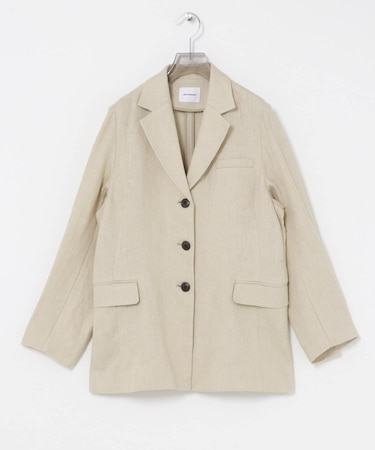オックスリネンテーラードジャケット