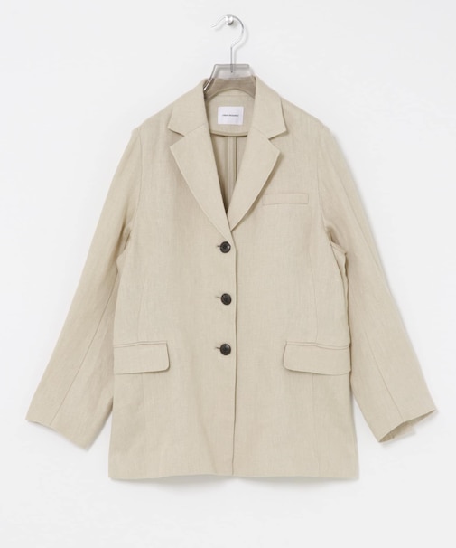 オックスリネンテーラードジャケット