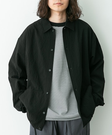 シアサッカーコーチジャケット