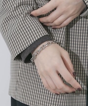 ステンレスボリュームチェーンブレスレット