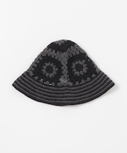 New Era　CROCHET KNIT DGRY BLK