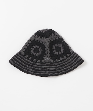 New Era CROCHET KNIT DGRY BLK