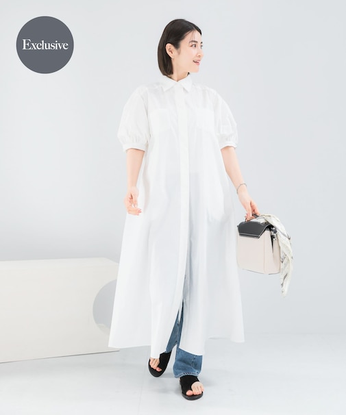 『別注』ELENDEEK×ROSSO RELAXY SHIRT ONE-PIECE