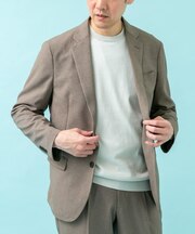 LIFE STYLE TAILOR　メランジストレッチジャケット